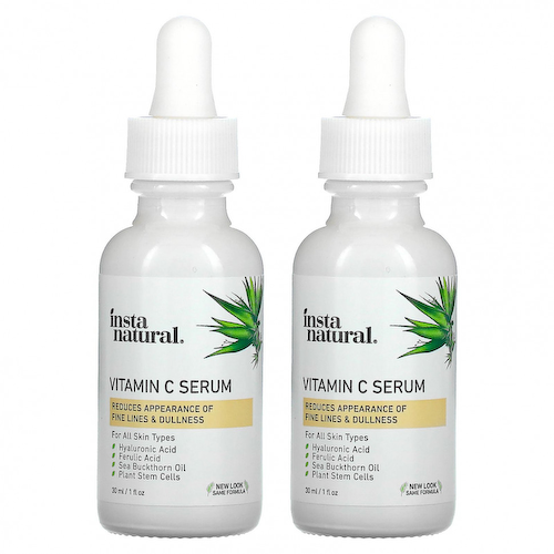 InstaNatural, набор для ухода за кожей, сыворотка с витамином С, 2 упаковки, каждая по 30 мл (1 жидк. унция) #1