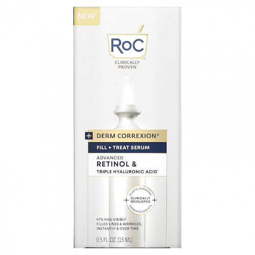 RoC, Derm Correxion, Fill + Treat Serum, Advanced Retinol & Triple Hyaluronic Acid, 0.5 fl oz (15 ml) #1