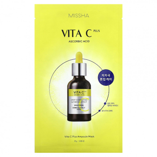 Missha, Vita C Plus Ampoule Beauty Mask, 1 шт., 27 г (0,95 унции) #1