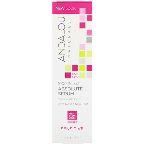 Andalou Naturals, Абсолютная сыворотка, 1000 роз, для чувствительной кожи, 1 жидкая унция (30 мл) #1
