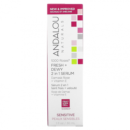 Andalou Naturals, Fresh + Dewy сыворотка 2 в 1, 30 мл (1 жидк. Унция) #1