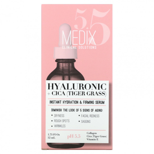Medix 5.5, Hyaluronic + Cica, Мгновенная увлажняющая и укрепляющая сыворотка, 1,75 жидких унций (52 мл) #1