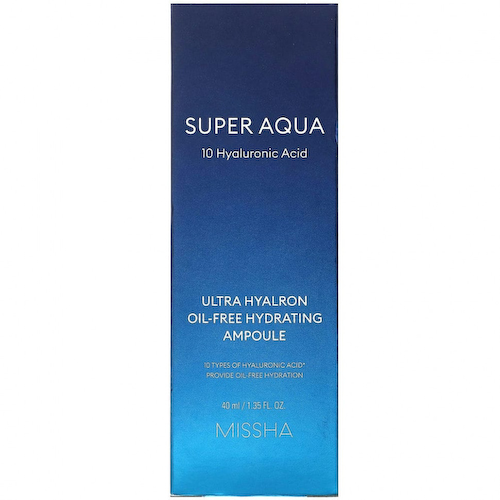 Missha, Super Aqua, увлажняющая ампула без гиалрона, без масла, 40 мл (1,35 жидк. Унции) #1