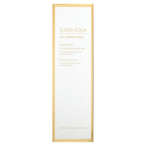 Missha, Super Aqua, увлажняющая эмульсия с экстрактом секрета улитки для обновления клеток кожи, 130 мл (4,39 жидк. унции) #1