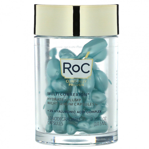 RoC, Multi Correxion, ночная сыворотка в капсулах, увлажнение и упругость, без аромата, 30 биоразлагаемых капсул #1