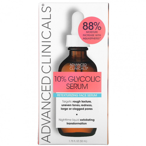 Advanced Clinicals, 10% гликолевая сыворотка, 52 мл (1,75 жидк. унций) #1