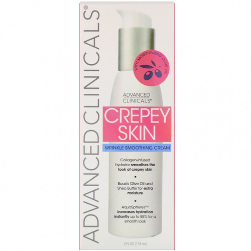 Advanced Clinicals, Crepey Skin, крем для разглаживания морщин, 118 мл (4 жидк. Унции) #1