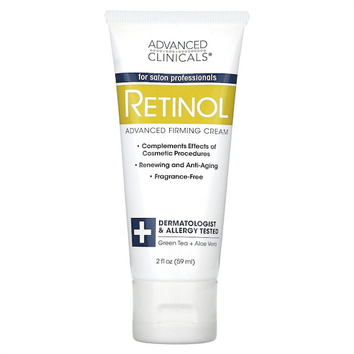 Advanced Clinicals, Retinol, улучшенный укрепляющий крем, без отдушек, 59 мл (2 жидк. Унции) #1