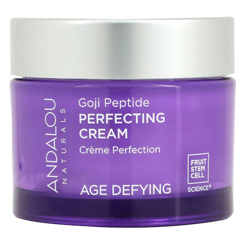 Andalou Naturals, Выравнивающий крем, с супер годжи и пептидами, антивозрастной, 1,7 жидкой унции (50 мл) #1