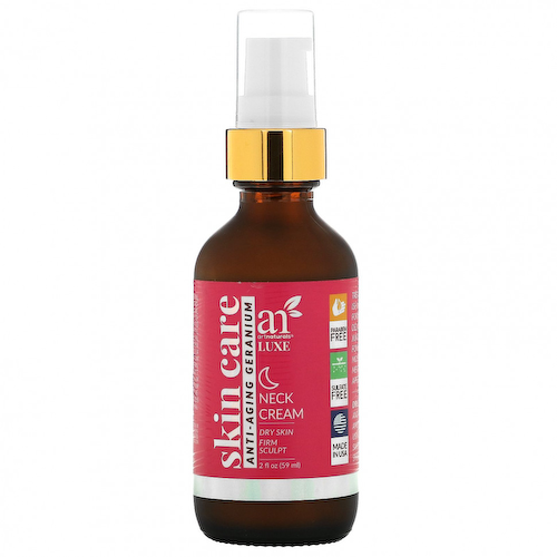 Artnaturals, Luxe, крем для шеи, антивозрастная герань, 59 мл (2 жидк. Унции) #1