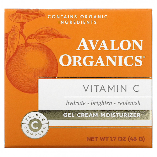 Avalon Organics, Витамин C, увлажняющий гель-крем, 48 г (1,7 унции) #1