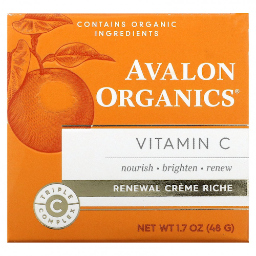 Avalon Organics, Витамин C, восстанавливающий крем Riche, 48 г (1,7 унции) #1