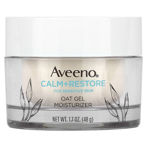 Aveeno, Calm + Restore, увлажняющий гель-крем с овсом, без отдушек, 48 г (1,7 унции) #1