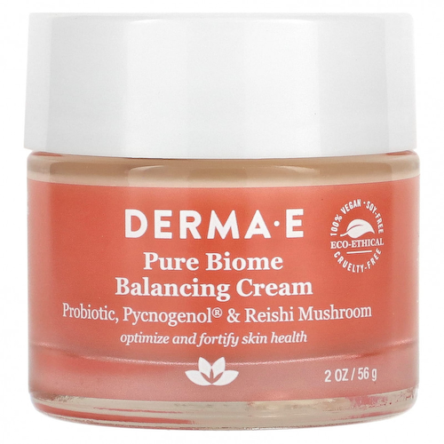 DERMA E, Pure Biome, балансирующий крем, 56 г (2 унции) #1