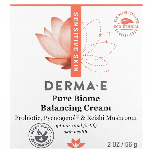 DERMA E, Pure Biome, балансирующий крем, 56 г (2 унции) #1