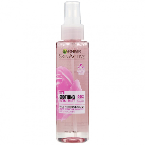 Garnier, SkinActive, успокаивающий спрей для лица с розовой водой, 130 мл #1