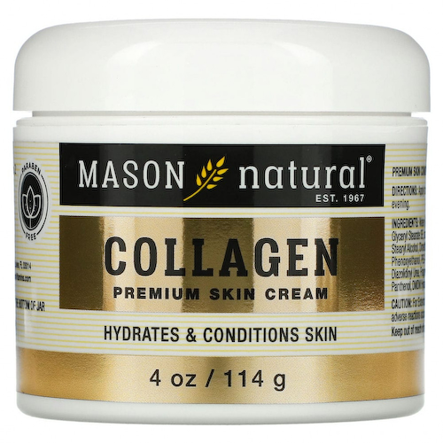 Mason Natural, крем с коллагеном премиального качества, с ароматом груши, 114 г (4 унции) #1