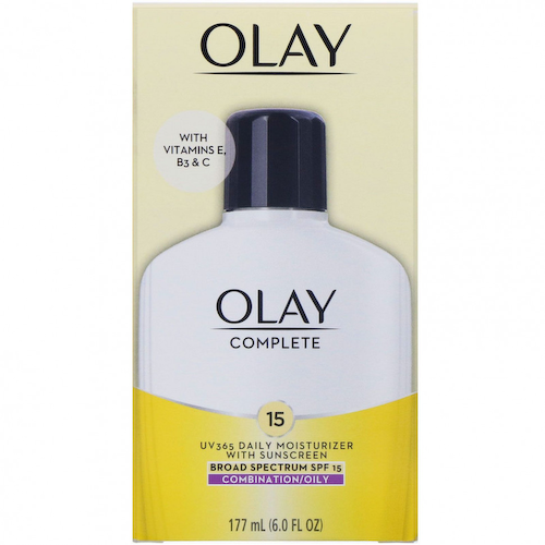 Olay, Complete, UV365, дневное увлажняющее средство с солнцезащитными фильтрами, SPF 15, для жирной кожи, 177 мл (6 унций) #1