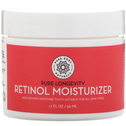 Pure Body Naturals, Увлажняющее средство с ретинолом, антивозрастной крем против морщин, 50 мл (1,7 жидк. унций) #1