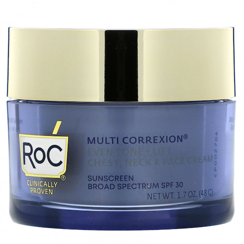 RoC, Multi Correxion, Ровный тон + Подтяжка, Крем 5 в 1 для груди, шеи и лица, SPF 30, 1,7 унции (48 г) #1