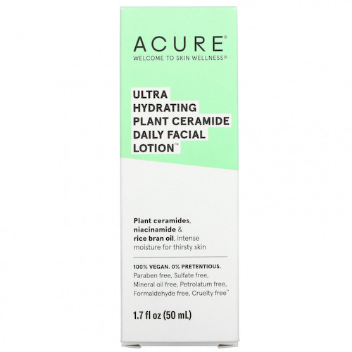 Acure, Ultra Hydrating Plant Ceramide Daily Facial Lotion, ультраувлажняющий лосьон для лица с растительными керамидами для ежедневного ухода, 50 мл (1,7 жидк. унции) #1