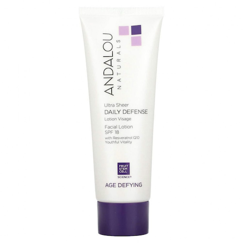 Andalou Naturals, SPF 18, Лосьон для лица, сверхпрозрачная дневная защита с антивозрастным действием, 80 мл (2,7 жидк. унции) #1