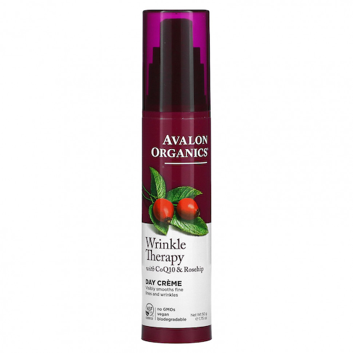 Avalon Organics, Средство против морщин с коэнзимом Q10 и шиповником, дневной крем, 50 г (1,75 унции) #1