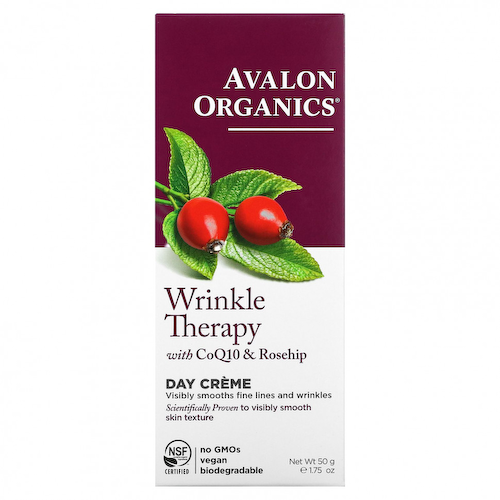 Avalon Organics, Средство против морщин с коэнзимом Q10 и шиповником, дневной крем, 50 г (1,75 унции) #1