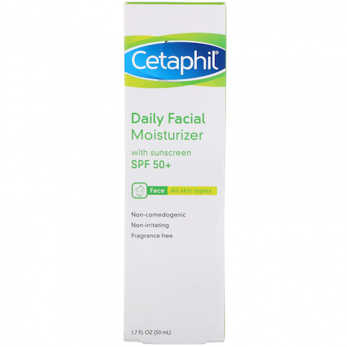 Cetaphil, Ежедневное увлажняющее средство для лица, SPF 50+, 50 мл (1,7 жидк. Унции) #1