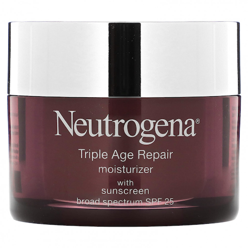 Neutrogena, Triple Age Repair, увлажняющее средство с солнцезащитным кремом, широкого спектра действия, SPF 25, 48 г (1,7 унции) #1