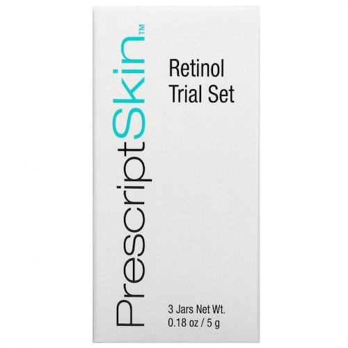 PrescriptSkin, набор пробников с ретинолом, 3 профессиональных средства с антивозрастным эффектом, 3 баночки по 5 г (0,18 унции) #1