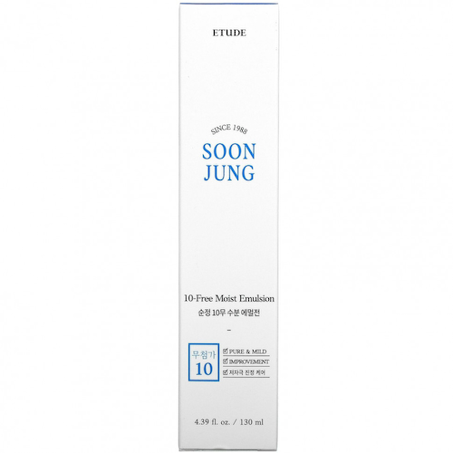 Etude, Soon Jung, Увлажняющая эмульсия без 10, 4,39 жидких унций (130 мл) #1