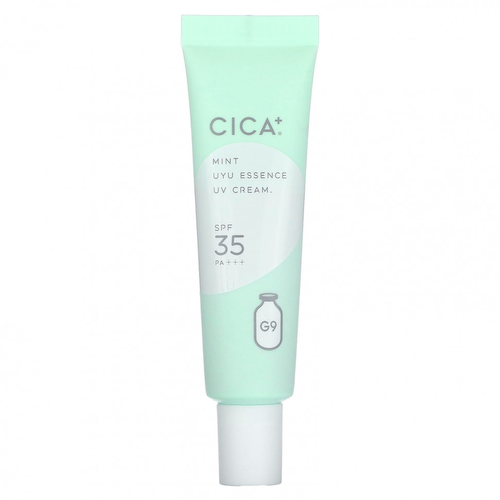 G9skin, Cica + UYU Essence UV Cream, УФ-крем, SPF 35 PA +++, мята`` 25 г #1