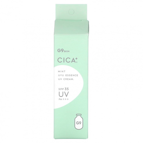 G9skin, Cica + UYU Essence UV Cream, УФ-крем, SPF 35 PA +++, мята`` 25 г #1