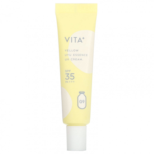 G9skin, Vita + UYU Essence UV Cream, солнцезащитный крем SPF 35 PA +++, желтый, 25 г #1