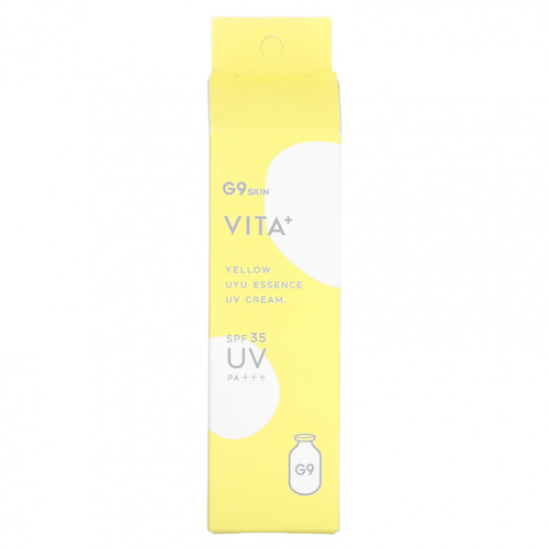 G9skin, Vita + UYU Essence UV Cream, солнцезащитный крем SPF 35 PA +++, желтый, 25 г #1