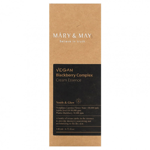 Mary&May, Веганская комплексная крем-эссенция с ежевикой, 140 мл (4,73 жидк. Унции) #1