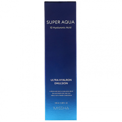 Missha, Super Aqua Ultra Hyalron, увлажняющая эмульсия, 130 мл (4,39 жидк. унций) #1