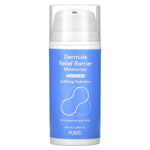 Purito, Dermide Relief, барьерное увлажняющее средство, для сухой и чувствительной кожи, 100 мл (3,38 жидк. Унции) #1