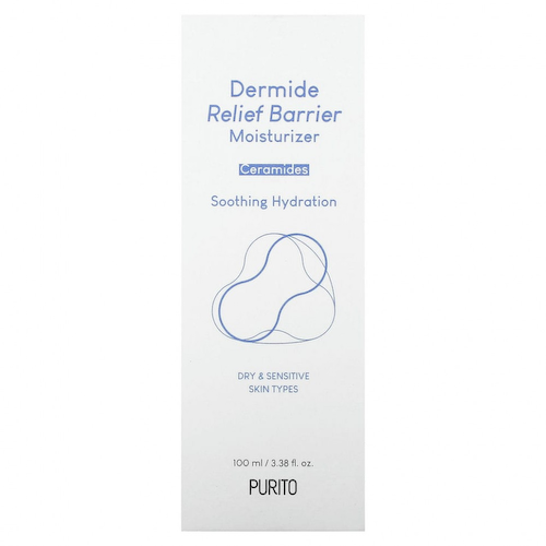 Purito, Dermide Relief, барьерное увлажняющее средство, для сухой и чувствительной кожи, 100 мл (3,38 жидк. Унции) #1