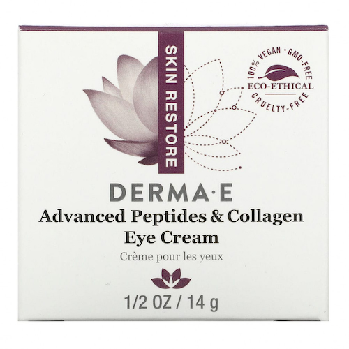 Derma E, улучшенный крем для глаз с пептидами и коллагеном, 14 г (1/2 унции) #1