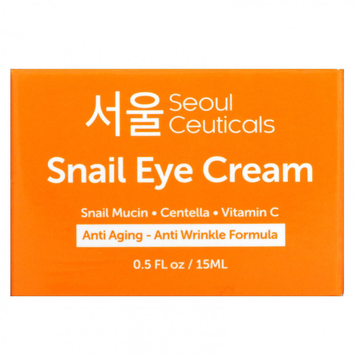 SeoulCeuticals, Крем для кожи вокруг глаз с улиткой, 15 мл (0,5 жидк. Унции) #1