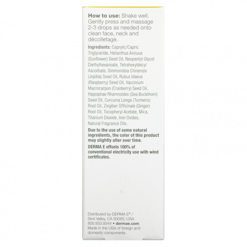Derma E, Масло для сияния кожи с витамином C, 30 мл (1 жидк. Унция) #1