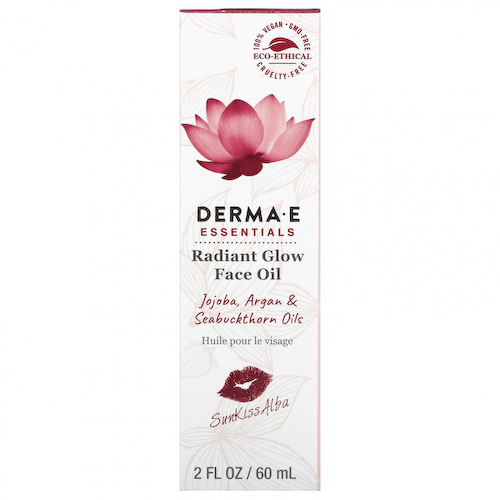 Derma E, SunKiss Alba, масло для сияния и блеска кожи лица, масла жожоба, аргана и облепихи, 60 мл (2 жидк. унции) #1