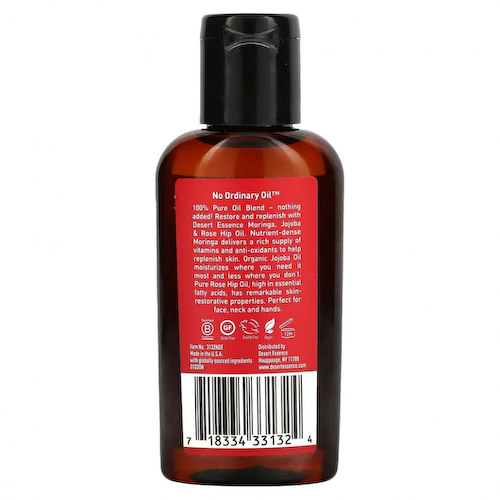 Desert Essence, Композиция из масел моринги, жожоба и шиповника, 2 унции (60 мл) #1