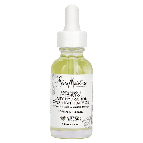 SheaMoisture, 100% кокосовое масло первого отжима, масло для ежедневного увлажнения на ночь, 29 мл (1 жидк. Унция) #1