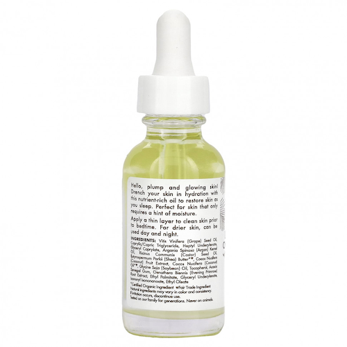 SheaMoisture, 100% кокосовое масло первого отжима, масло для ежедневного увлажнения на ночь, 29 мл (1 жидк. Унция) #1