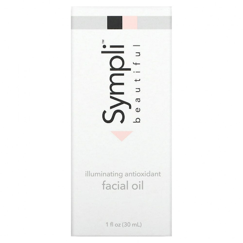 Sympli Beautiful, осветляющее масло для лица с антиоксидантами, маслами арганы, марулы, шиповника и апельсина, 30 мл (1 жидк. унция) #1