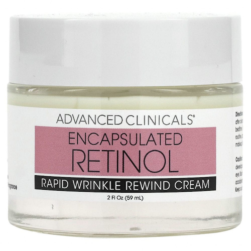 Advanced Clinicals, Encapsulated Retinol, Rapid Wrinkle Rewind Cream, Fragrance Free, 2 fl oz (59 ml) #1
