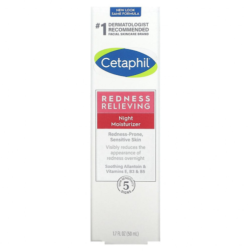 Cetaphil, ночное увлажняющее средство, снятие покраснения, 50 г (1,7 унции) #1